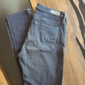 AG Adriano Goldschmied Dark Blue / Gray Prima Cigarette Jeans 27